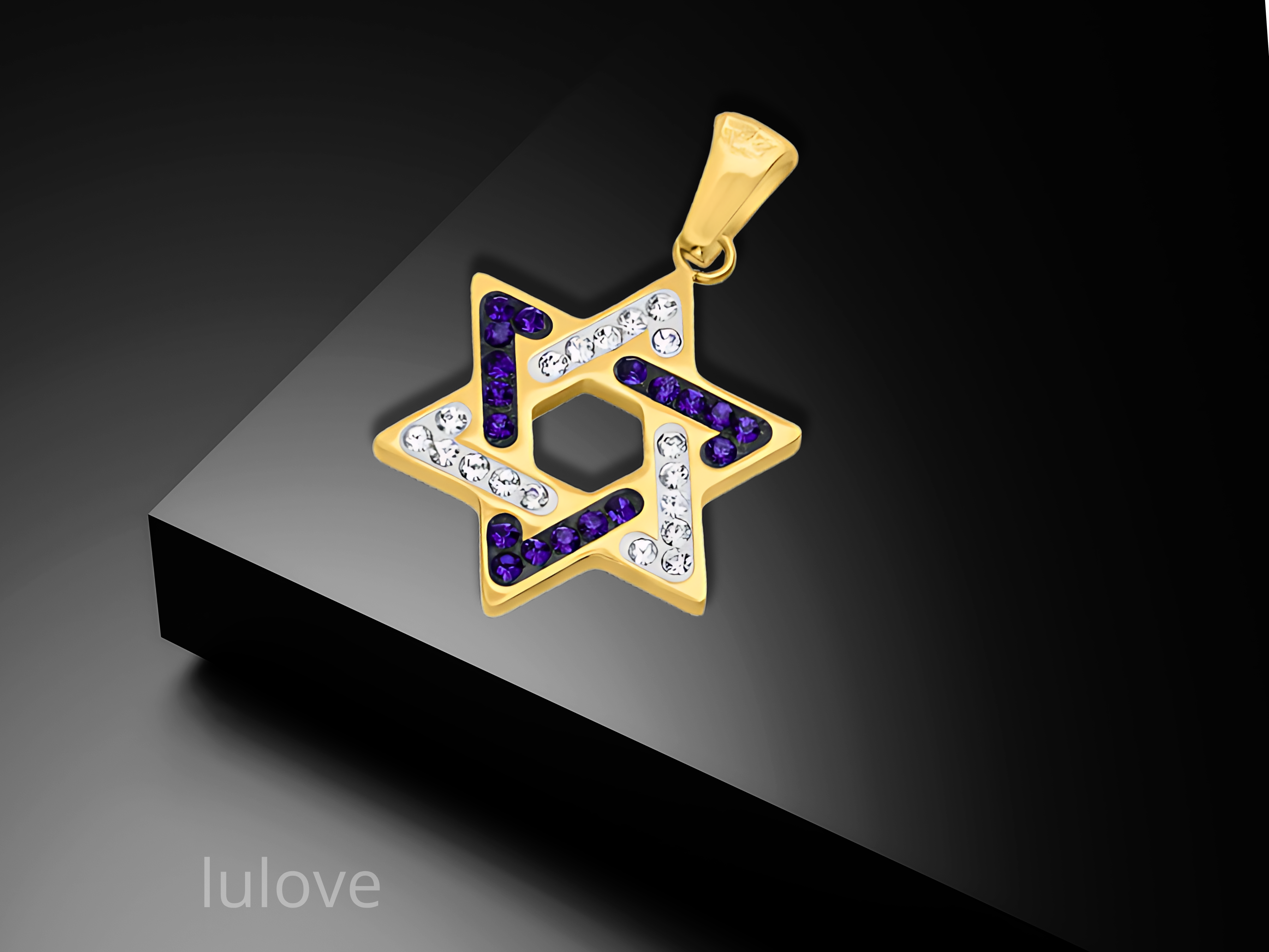 תליון מגן דוד + שרשרת גולדפילד 18K