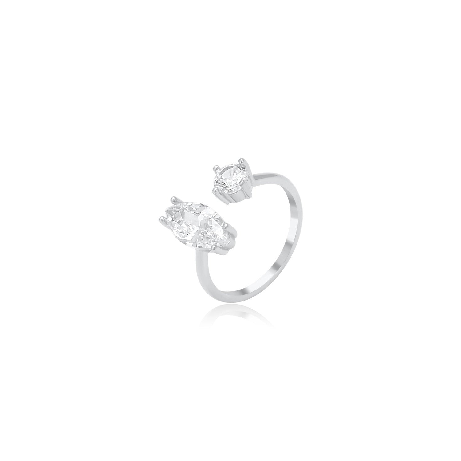 טבעת FLSI021-2 טבעת מכסף אמיתי