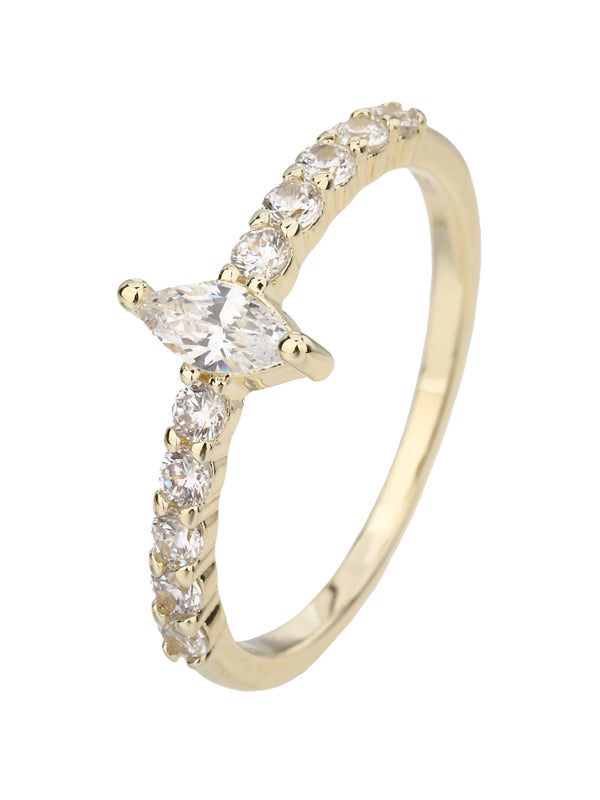 טבעת FLSI7016-3 טבעת מכסף אמיתי