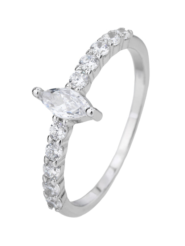 טבעת FLSI7016-1 טבעת מכסף אמיתי