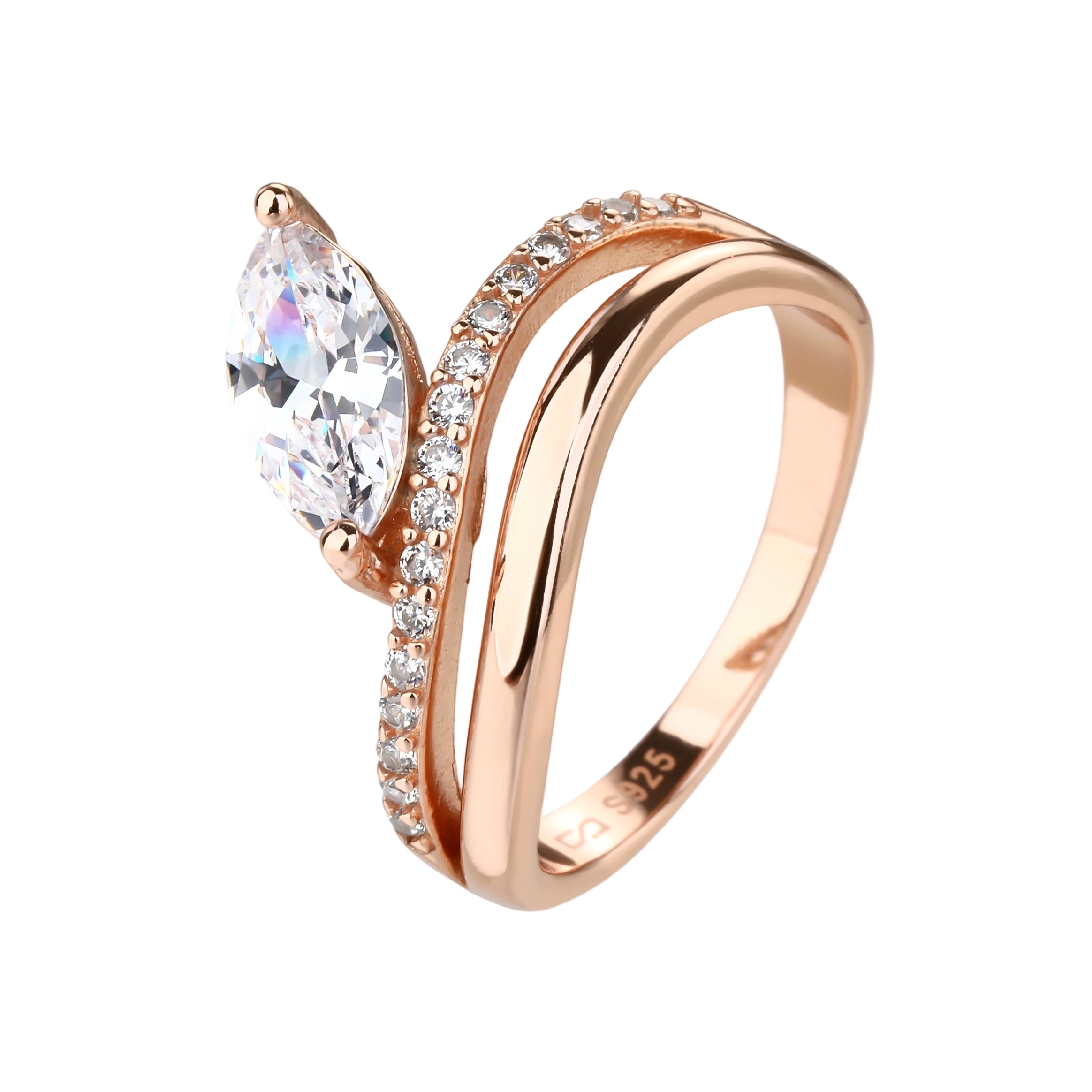 טבעת KSI8014-2 טבעת מכסף אמיתי