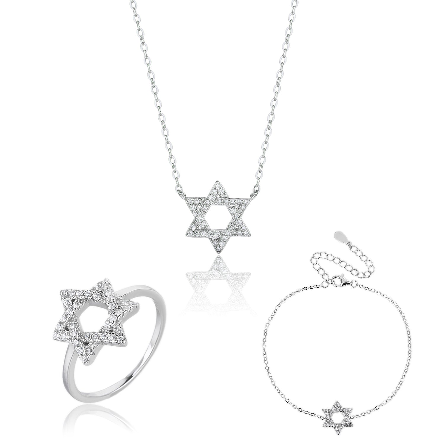 SI052 סט מגן דודסט תכשיטים