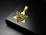 תליון מגן דוד + שרשרת גולדפילד 18K