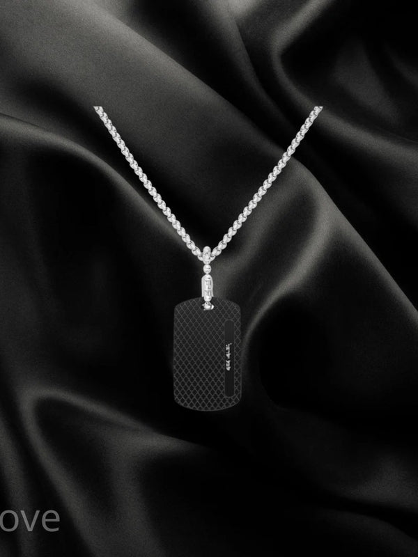 תליון סטיינלס-סטיל עם אופציה לחריטה