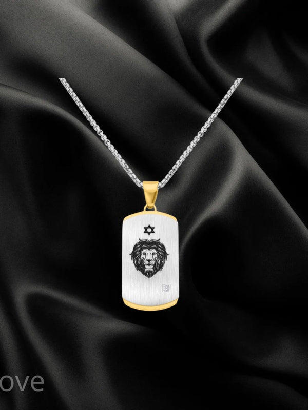 תליון סטיינלס-סטיל עם אופציה לחריטה