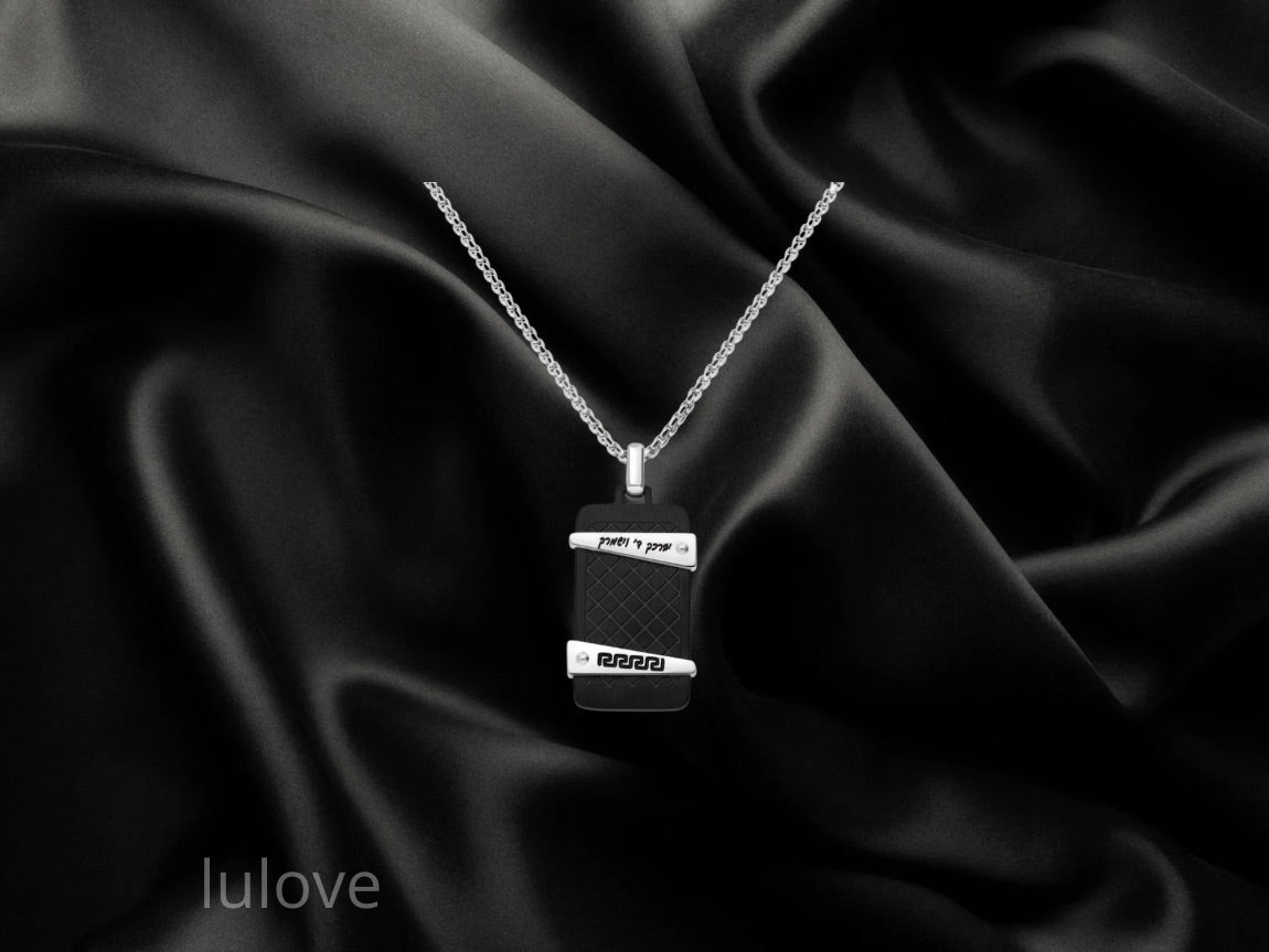 תליון סטיינלס-סטיל עם אופציה לחריטה