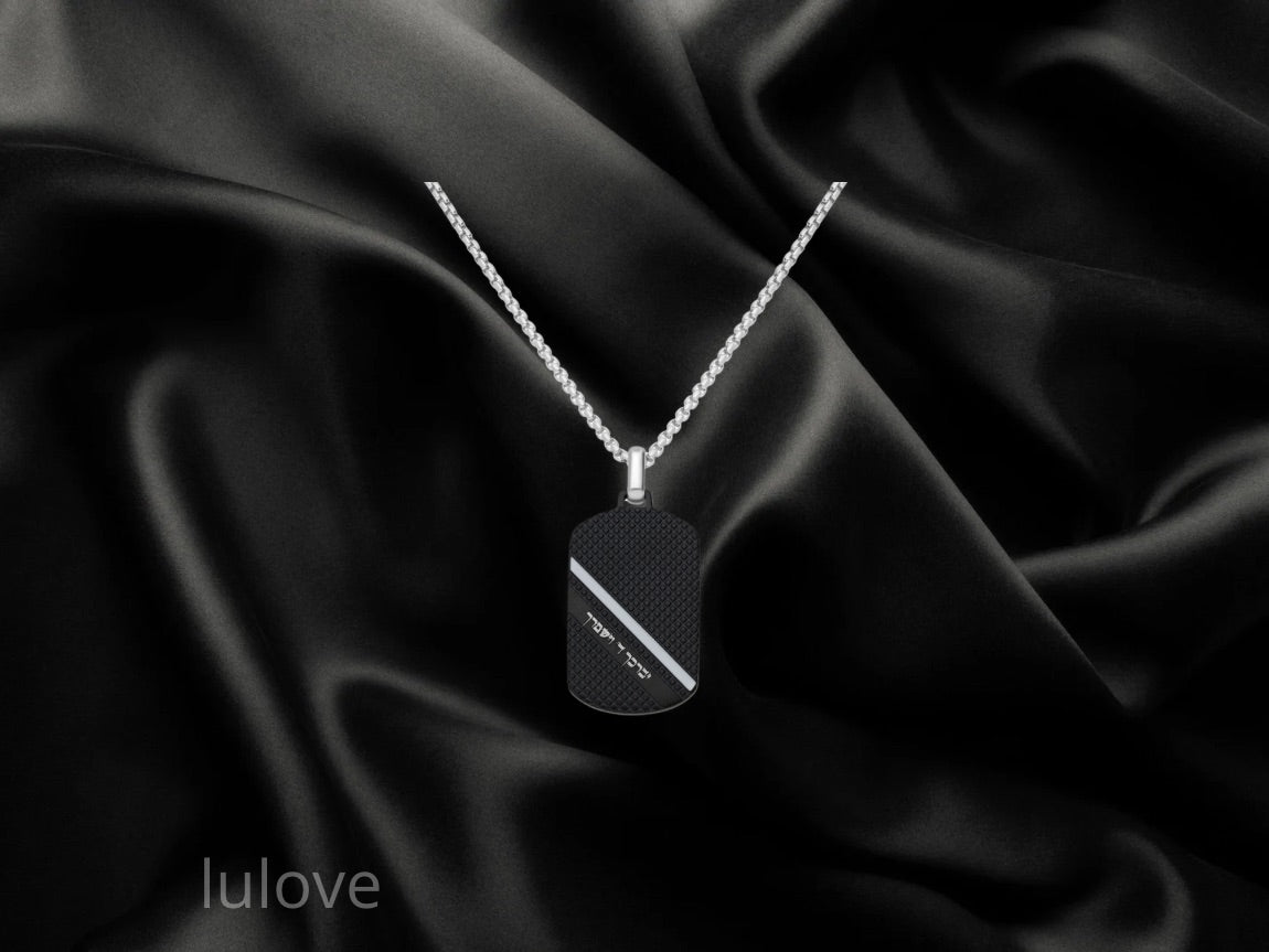 תליון סטיינלס-סטיל עם אופציה לחריטה